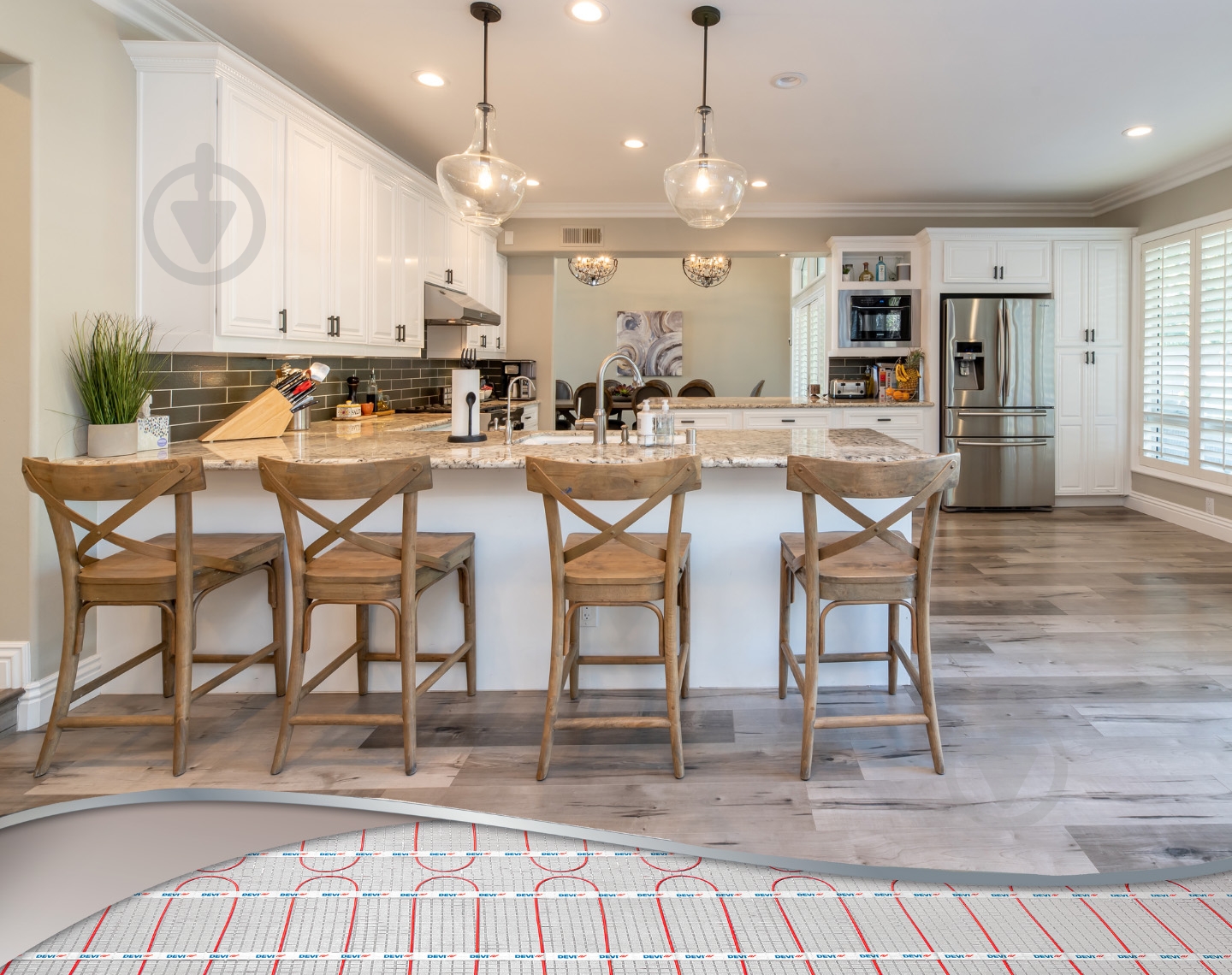 Нагревательный мат DEVI 83030578, 0,5*12 DEVIcomfort 150Т 823 Вт, площадь 6 м.кв. - фото 5