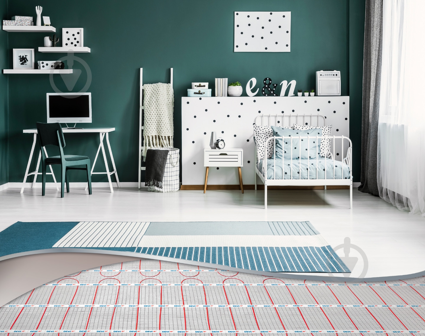 Нагревательный мат DEVI 83030578, 0,5*12 DEVIcomfort 150Т 823 Вт, площадь 6 м.кв. - фото 6