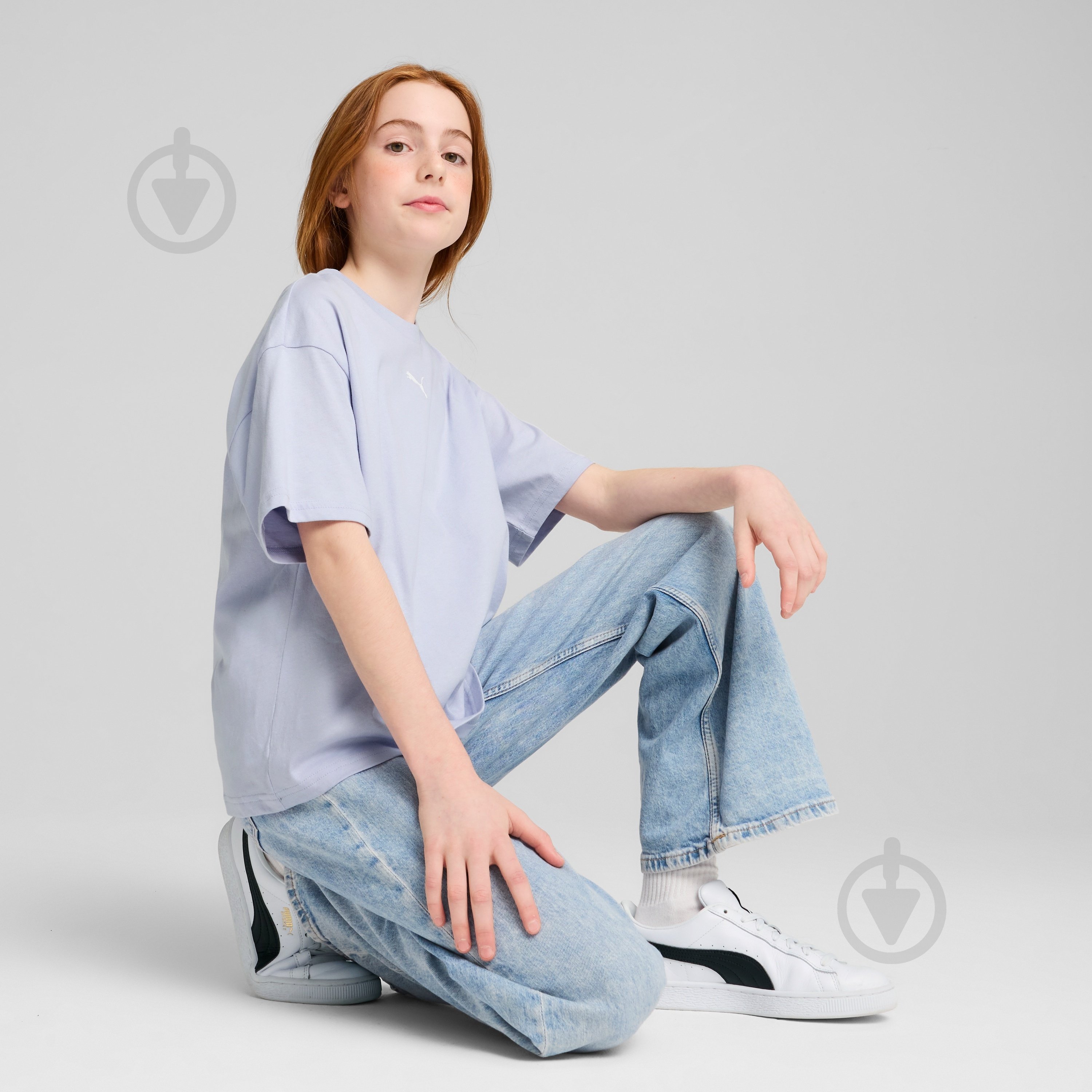 Футболка Puma ESS Boxy Tee G 68513147 р.164 голубой - фото 5 Футболка Puma ESS Boxy Tee G 68513147 р.164 голубой - фото 5