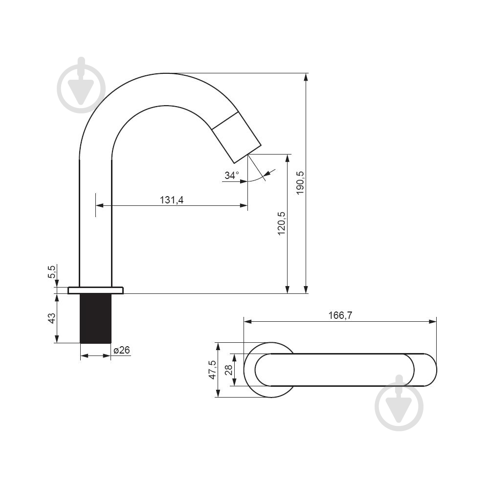 Смеситель для умывальника Damixa Scandinavian Pure 360290300 - фото 4 Смеситель для умывальника Damixa Scandinavian Pure 360290300 - фото 4