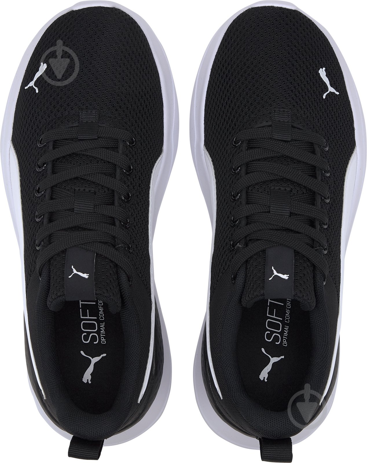 Кроссовки детские демисезонные Puma Anzarun Lite Jr 37200401 р.38,5 черные с белым - фото 4 Кроссовки детские демисезонные Puma Anzarun Lite Jr 37200401 р.38,5 черные с белым - фото 4