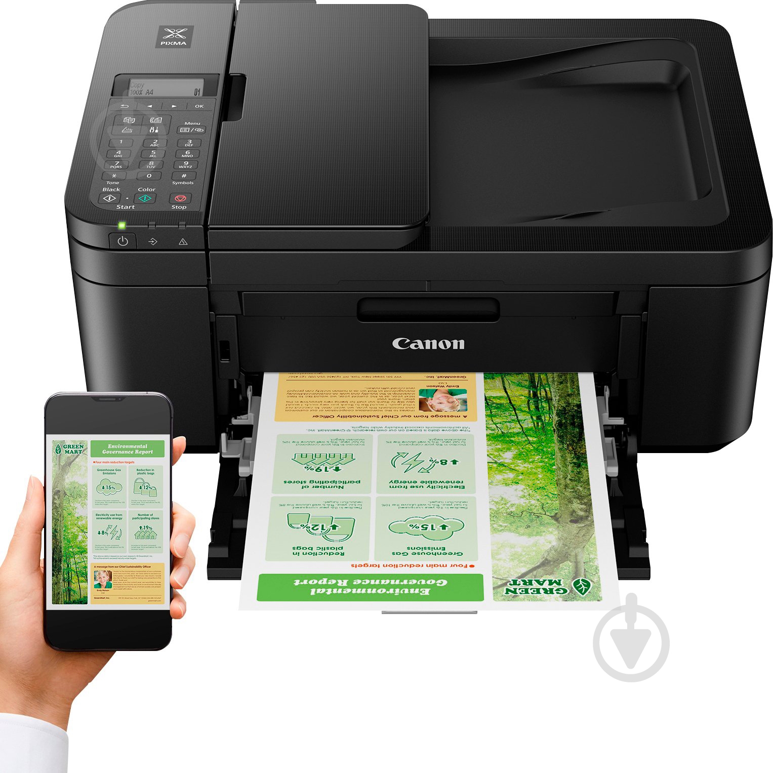 МФУ Canon Wi-Fi TR4640 А4 (5072C007) - фото 6