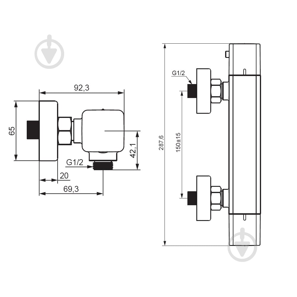 Смеситель для душа Damixa Gala 536000000 - фото 4 Смеситель для душа Damixa Gala 536000000 - фото 4