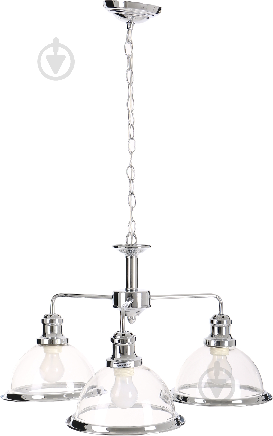 Люстра Arte Lamp A9273LM-3CC 3x60 Вт E27 хром Oglio - фото 2 Люстра Arte Lamp A9273LM-3CC 3x60 Вт E27 хром Oglio - фото 2