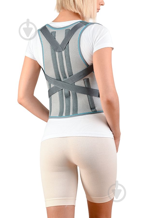 Коректор постави корсетний з ребрами жорсткості Алком р.1 1040 - фото 1 Коректор постави корсетний з ребрами жорсткості Алком р.1 1040 - фото 1