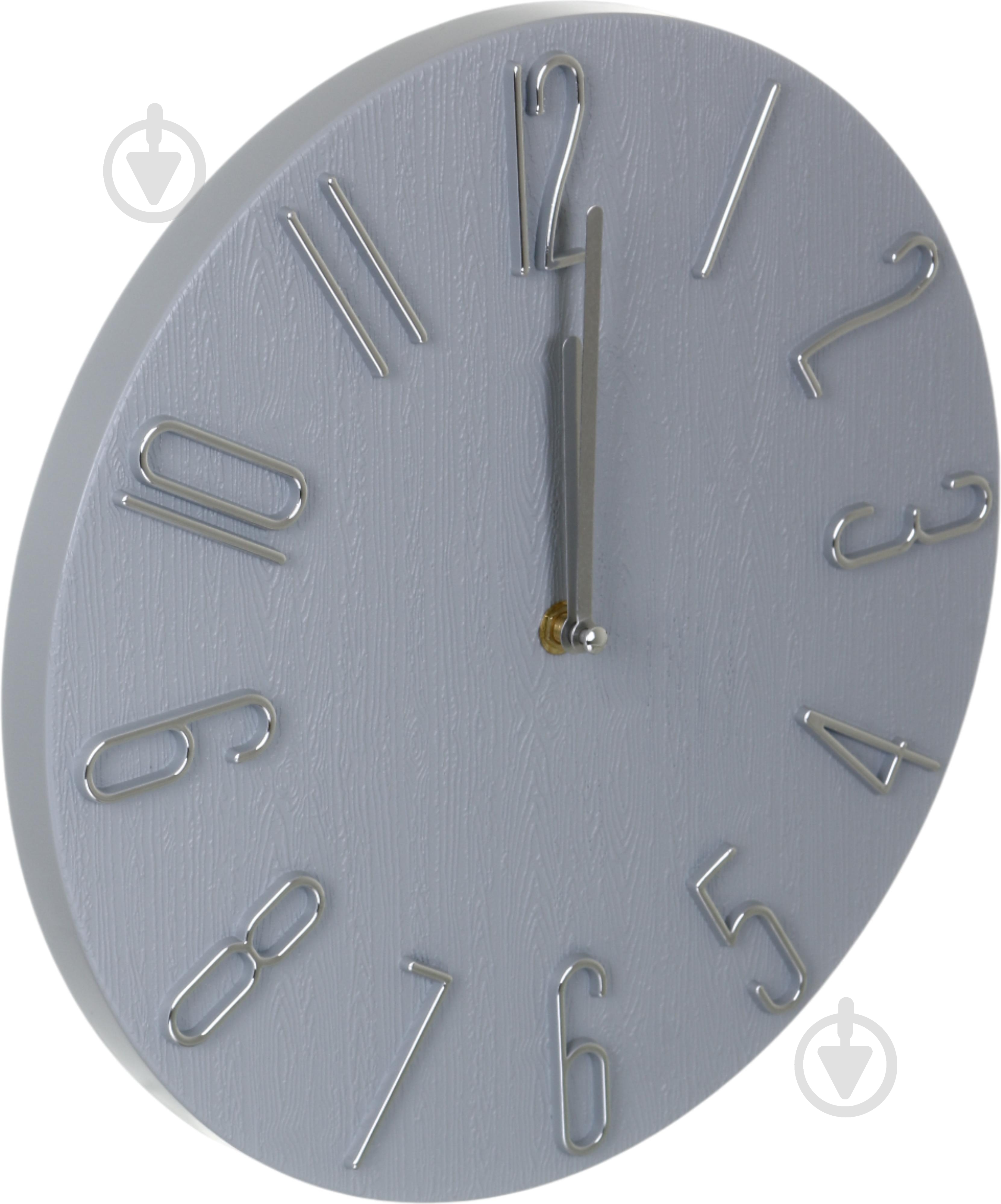 Часы настенные Timber Time 30 см серый - фото 2