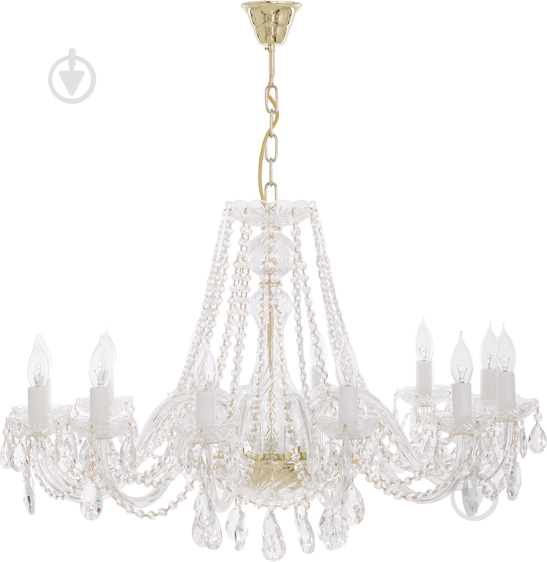 Люстра подвесная Crystal Life 12x40 Вт E14 золото A1030LM-12GO - фото 2