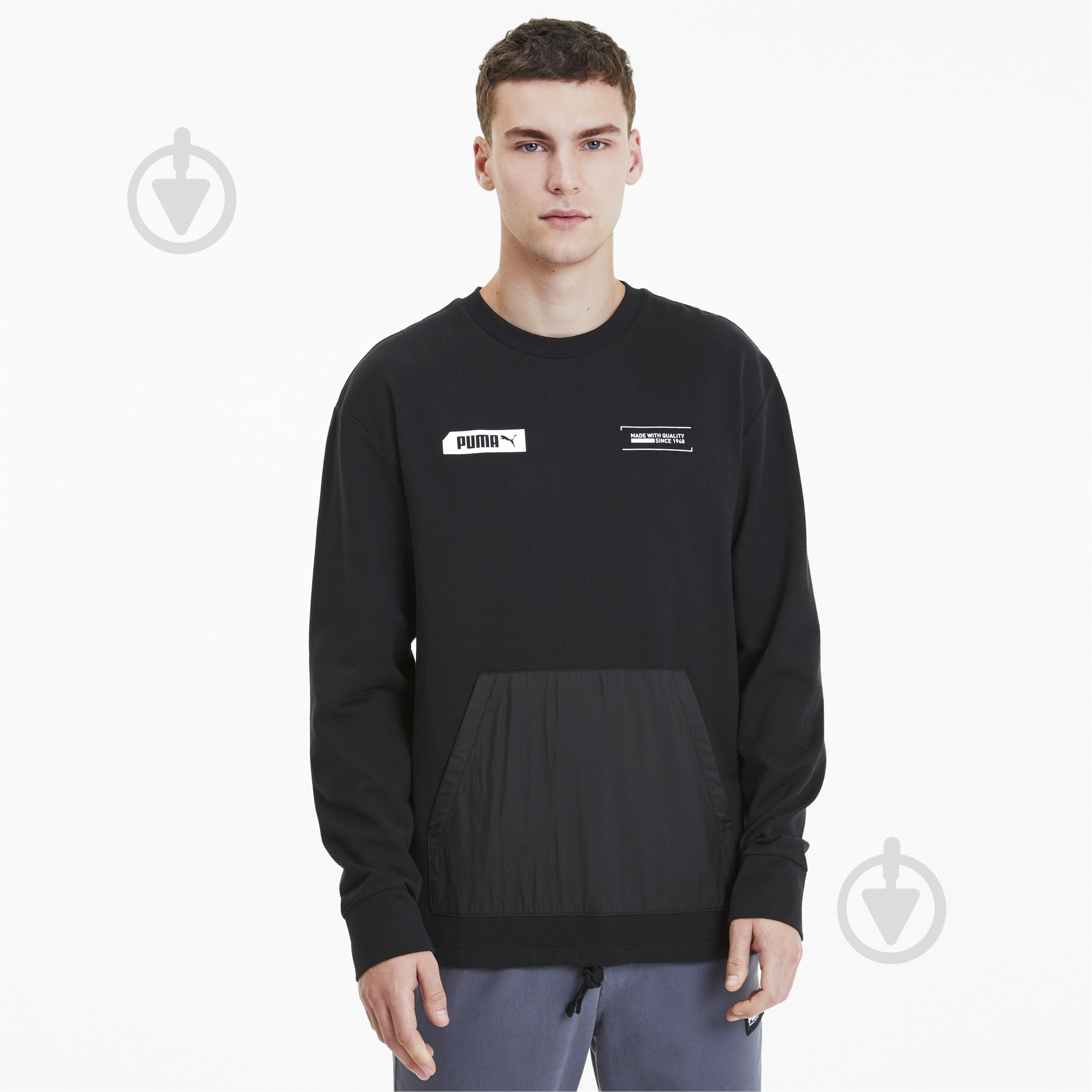 Свитшот Puma NU-TILITY Crew 58132201 р. L черный - фото 1