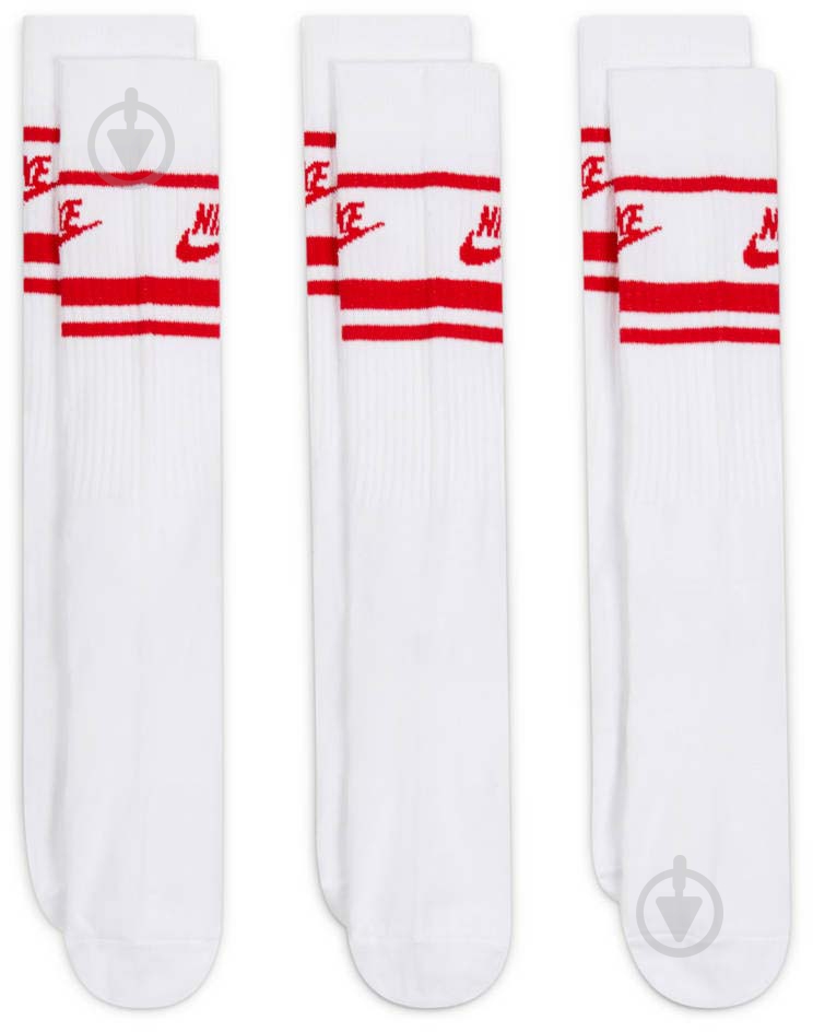 Шкарпетки Nike U NK NSW EVERYDAY ESSENTIAL CR DX5089-102 р.42-46 білий 3 пари шт. - фото 2