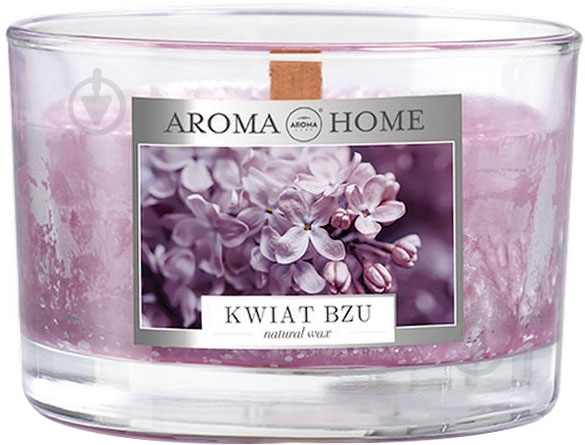 Свеча ароматическая Aroma Home из натурального воска Сирень - фото 1 Свеча ароматическая Aroma Home из натурального воска Сирень - фото 1
