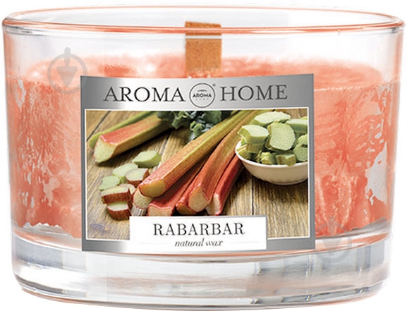 Свічка ароматична Aroma Home із натурального воску Ревінь - фото 1