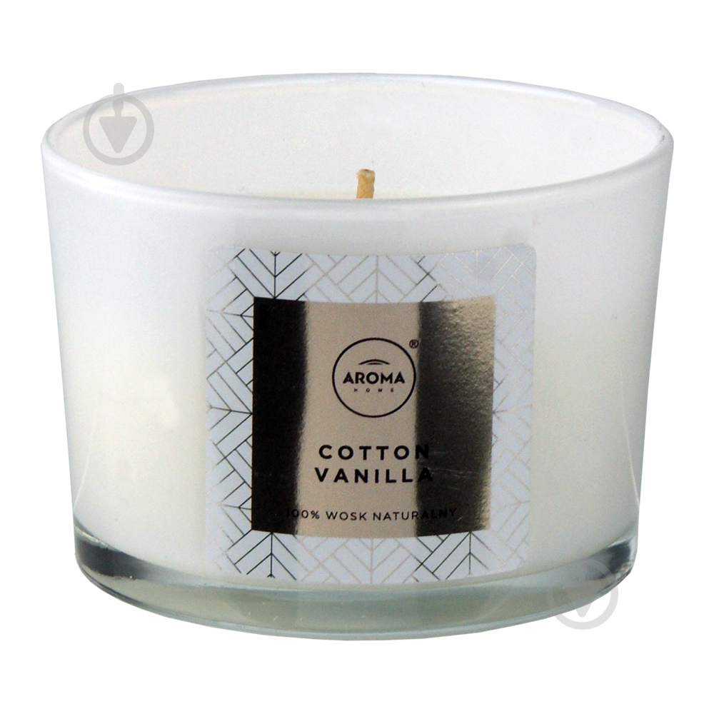 Свеча ароматическая Aroma Home из натурального воска Cotton Vanilla - фото 1
