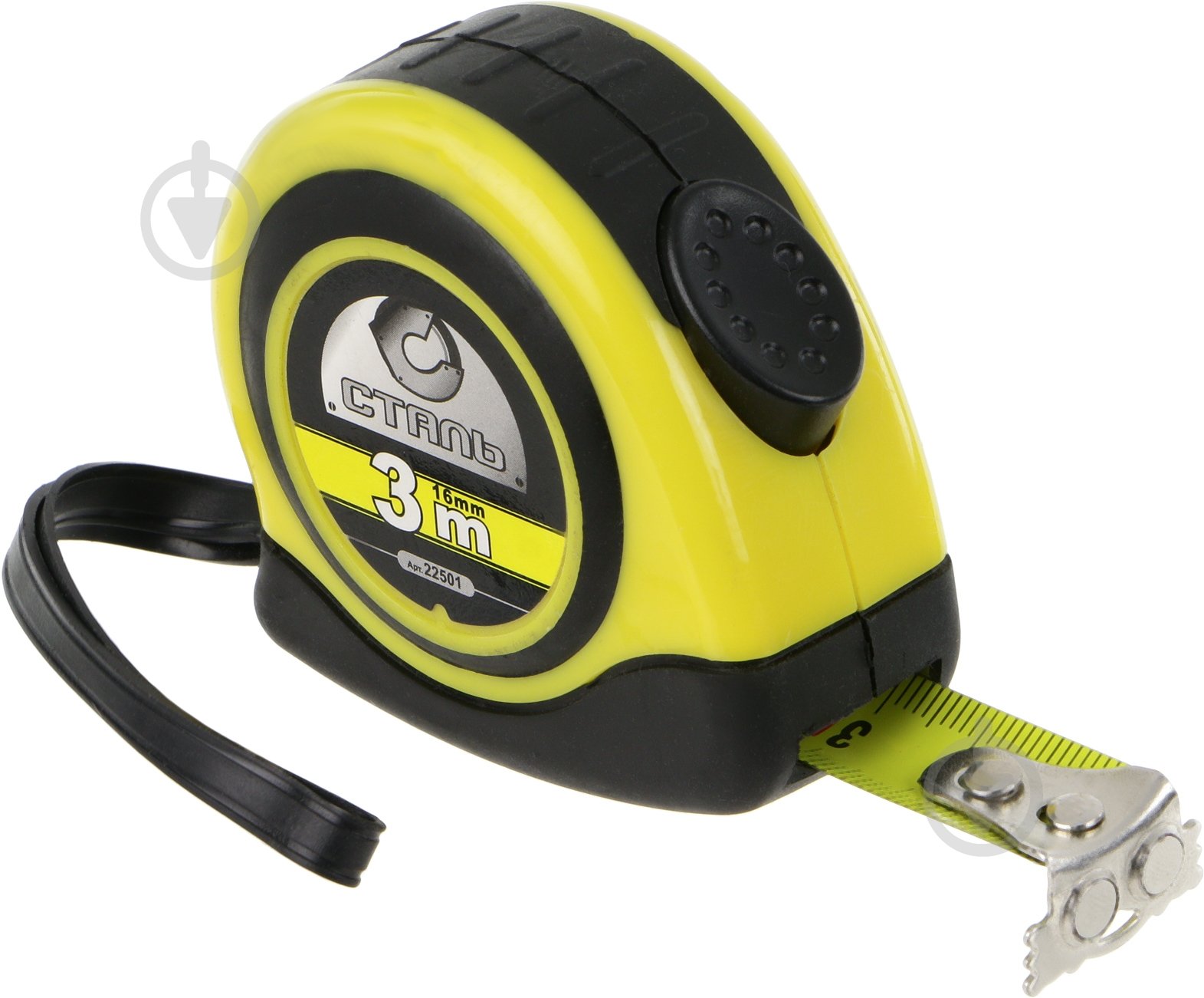 Рулетка Сталь 22501 3 м x 16 мм - фото 1 Рулетка Сталь 22501 3 м x 16 мм - фото 1