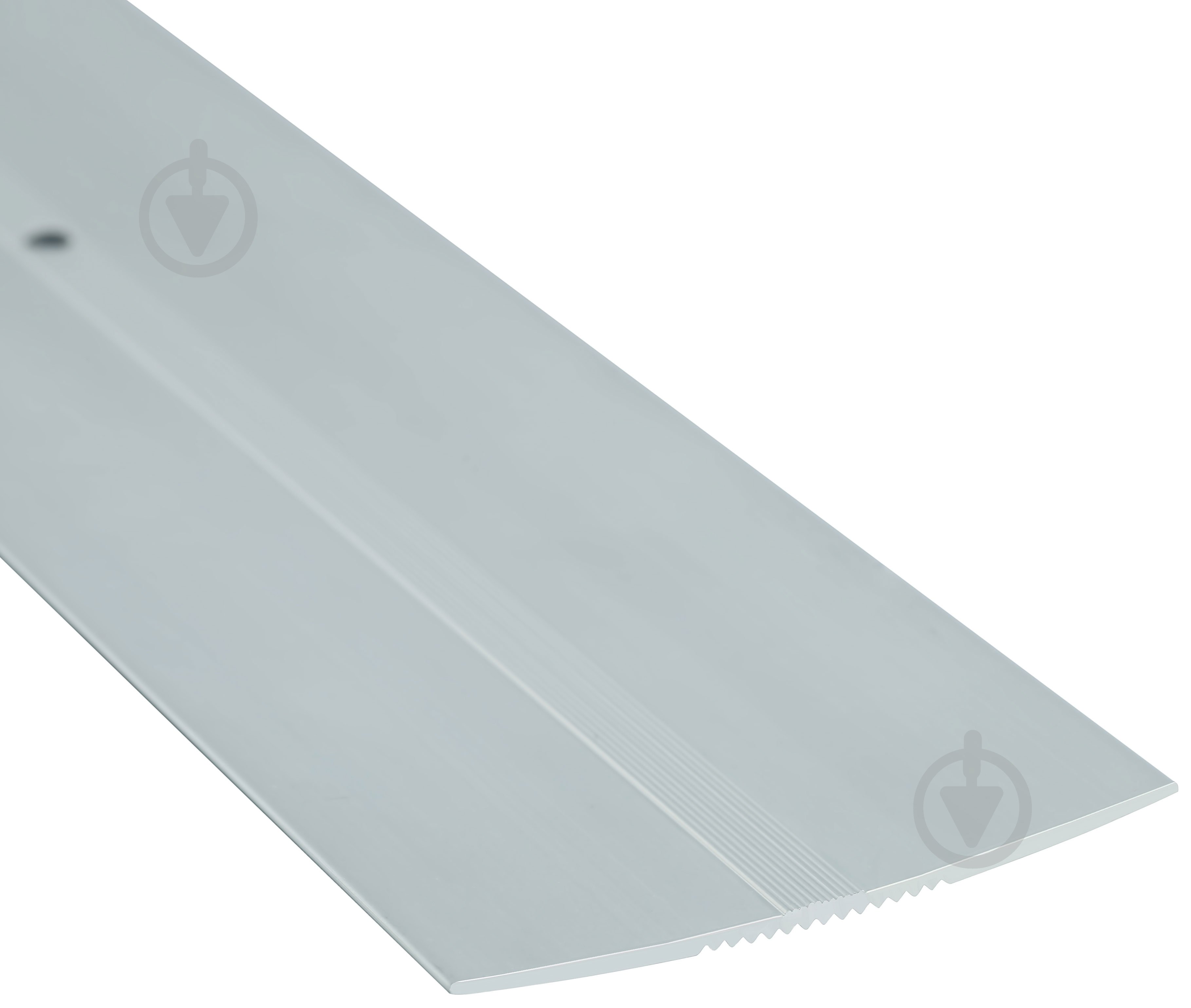 Порожек алюминиевый рифленый Braz Line 60x900 мм серебро BLB-5108-10-0115-З.09 - фото 2