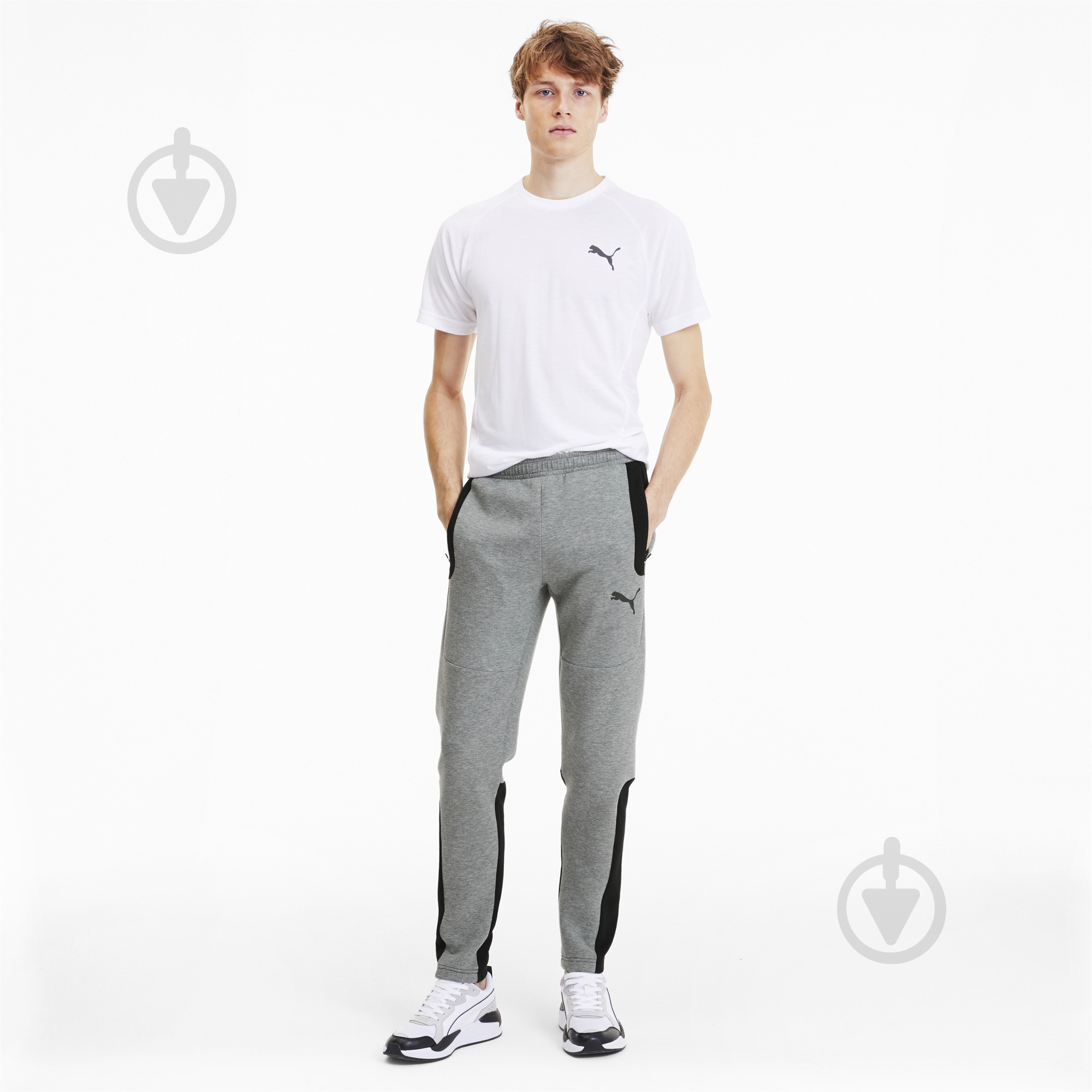 Штани Puma EVOSTRIPE Pants 58149603 р. M сірий - фото 5