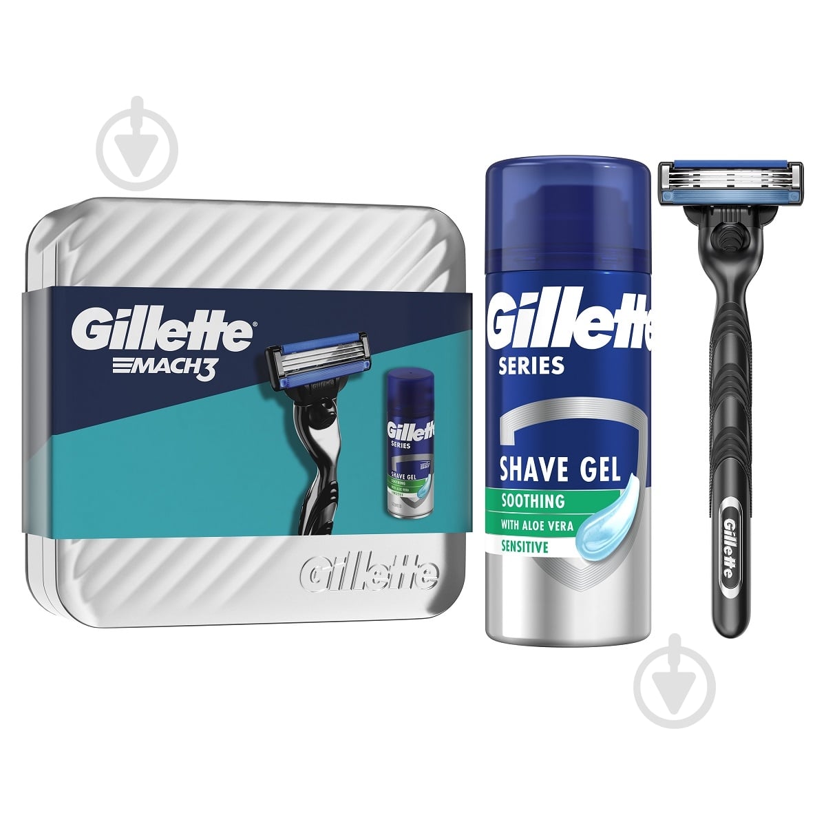 Подарочный набор для мужчин GILLETTE Mach 3 - фото 1