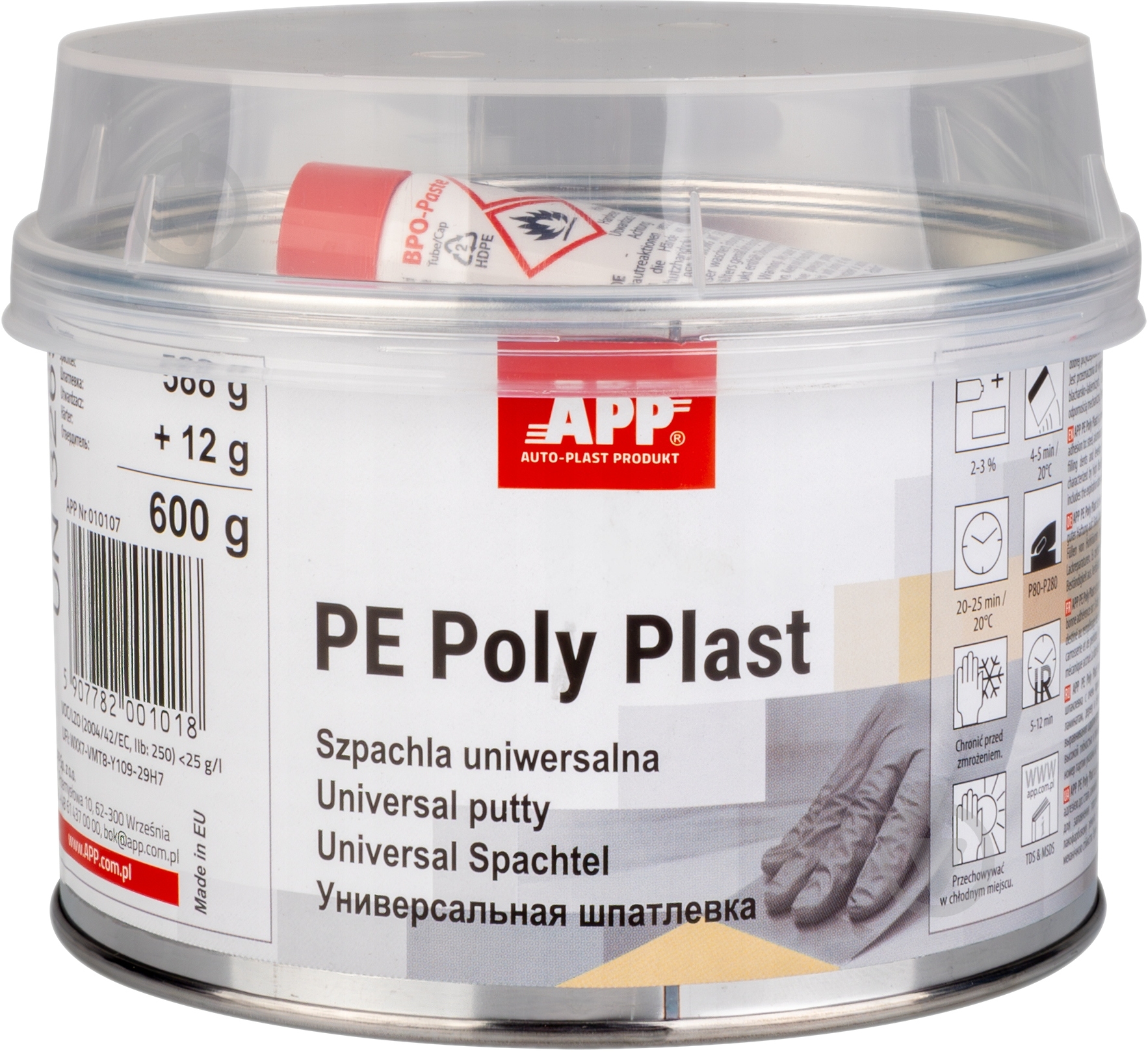 Шпаклевка универсальная APP PE-POLY-PLAST 0,6 кг - фото 1