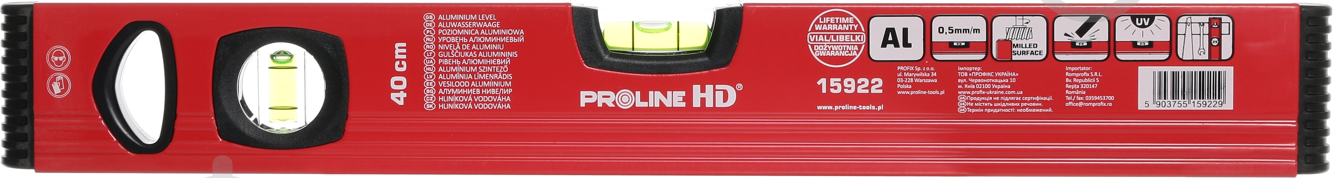 Уровень Proline HD 15922 + карандаш каменщика - фото 3 Уровень Proline HD 15922 + карандаш каменщика - фото 3