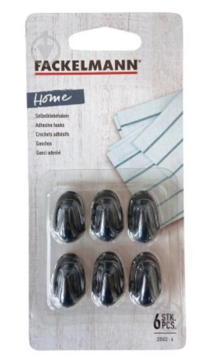 Крючки Fackelmann 25 мм 6 шт. 30503 - фото 1