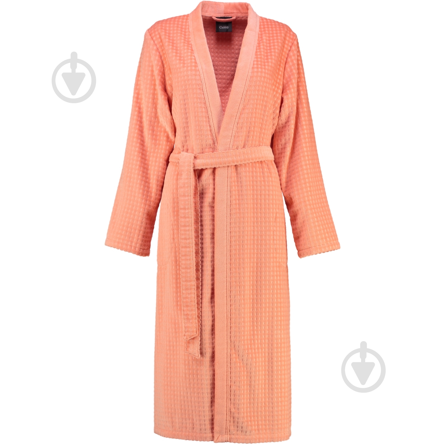 Халат Cawo Checked р. 36 персиковий - фото 3