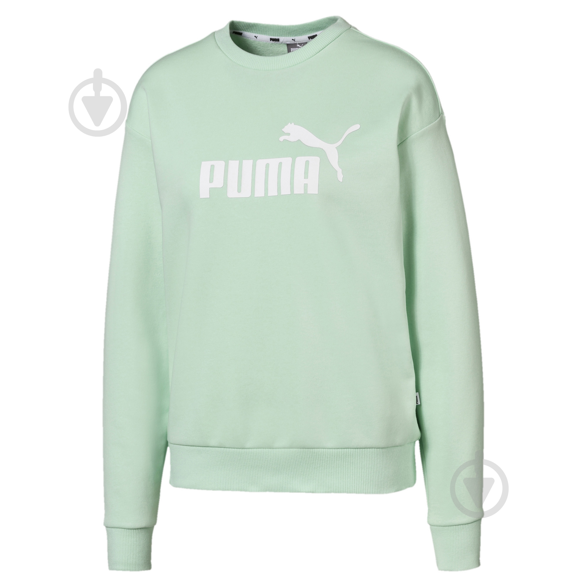 Свитшот Puma Essentials Crew Sweat 85345632 р. L зеленый - фото 1 Свитшот Puma Essentials Crew Sweat 85345632 р. L зеленый - фото 1
