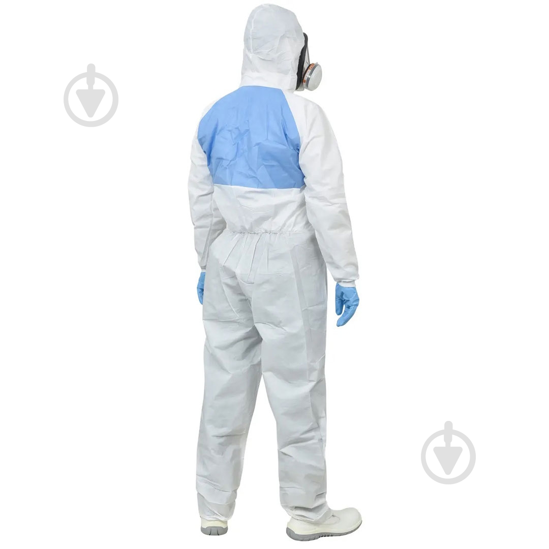 Комбінезон захисний BeSafe EXPERT (PP+microPE+SMS) р. 3XL 6780 білий - фото 2