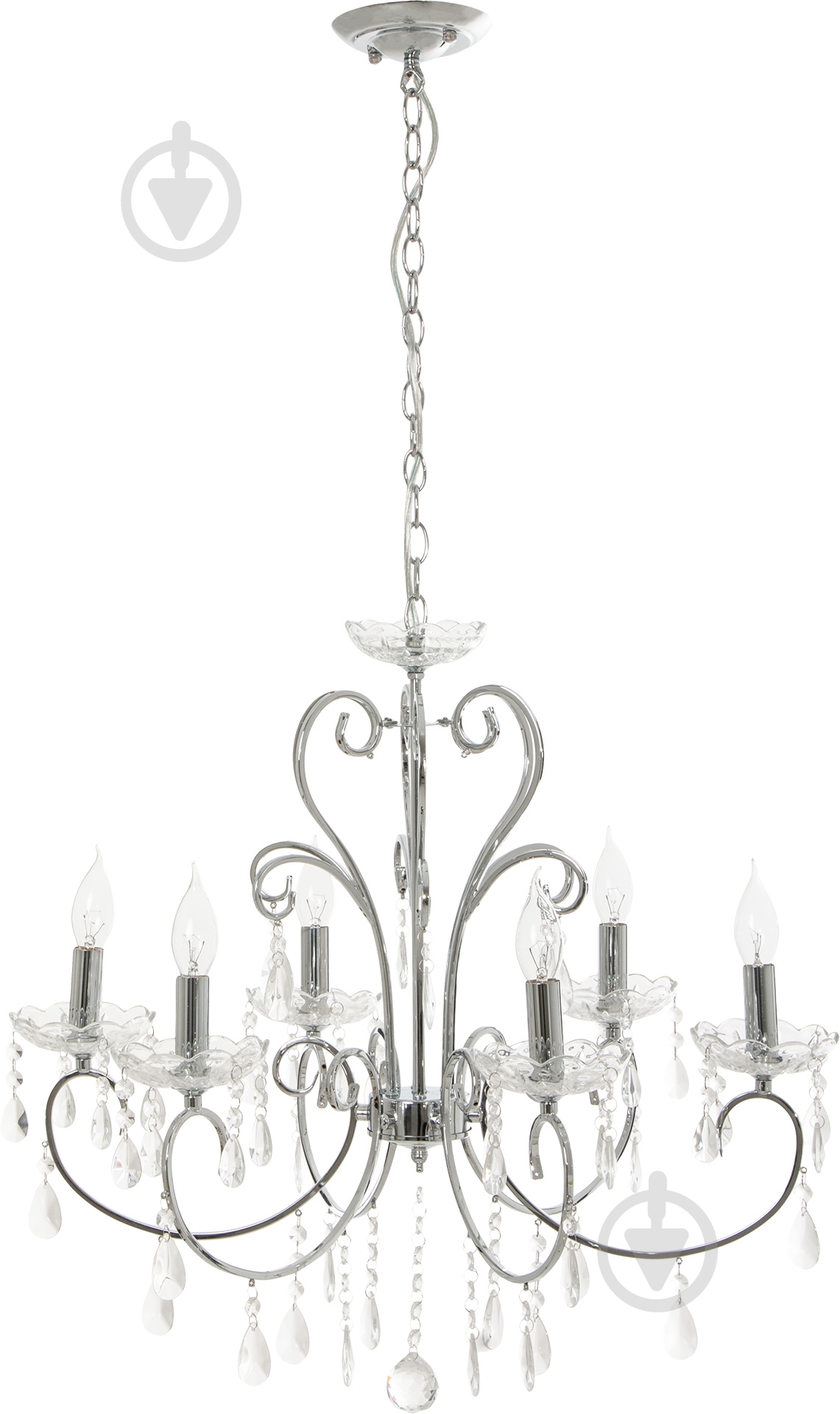 Люстра підвісна Candellux Aurora 6xE14 хром 36-97326 - фото 2