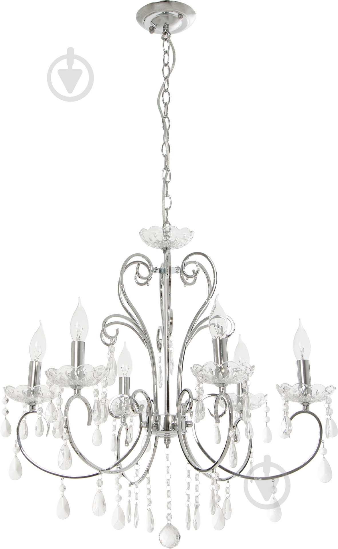 Люстра підвісна Candellux Aurora 6xE14 хром 36-97326 - фото 1