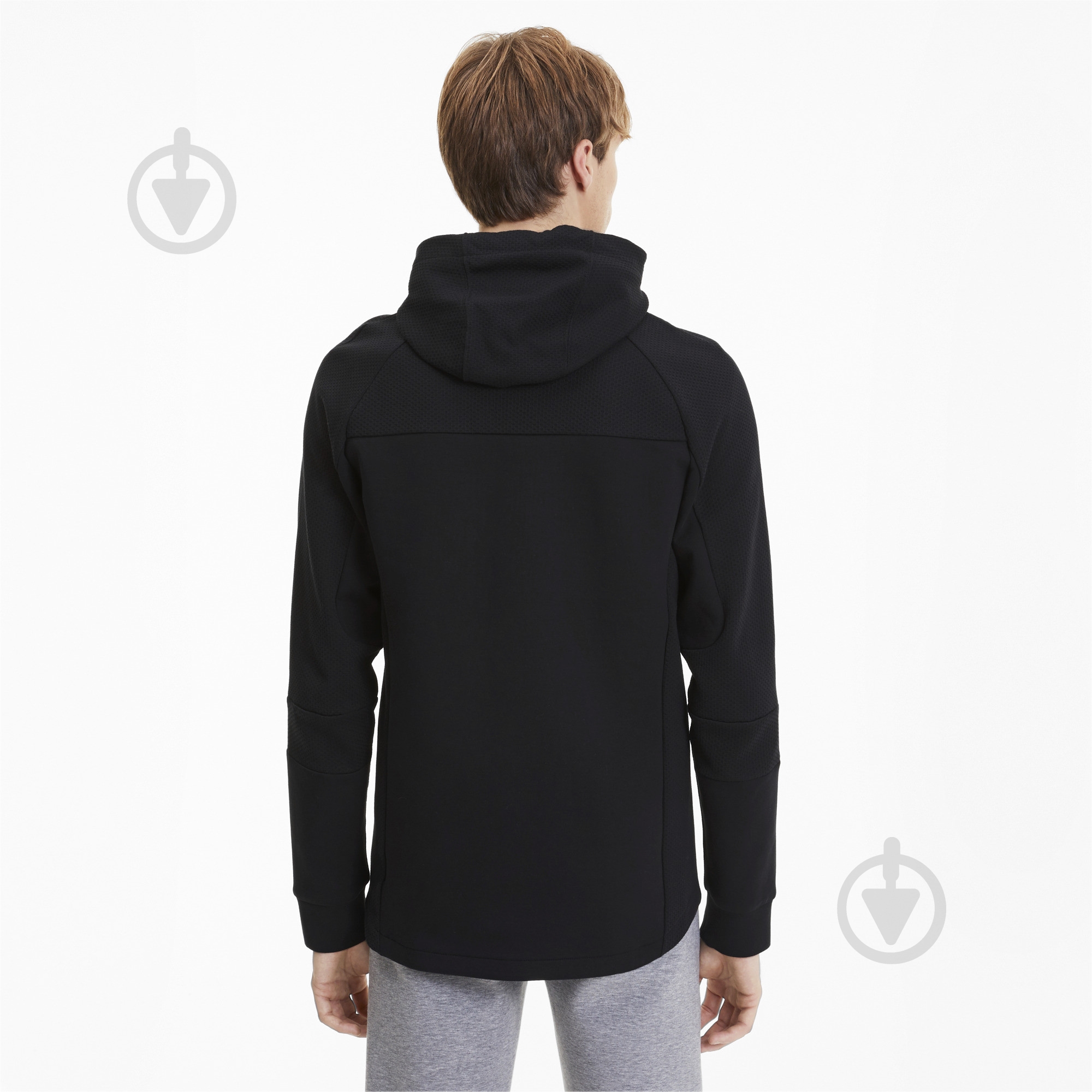 Джемпер Puma EVOSTRIPE Hooded Jacket 58148601 р. M чорний - фото 4