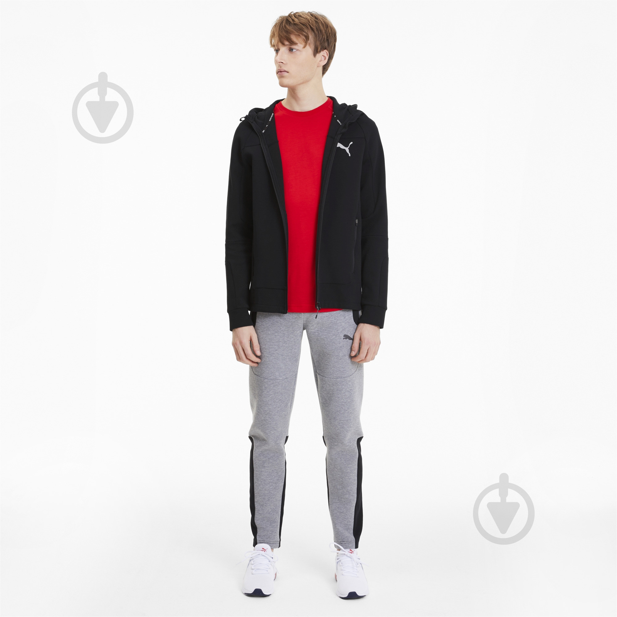 Джемпер Puma EVOSTRIPE Hooded Jacket 58148601 р. M чорний - фото 5