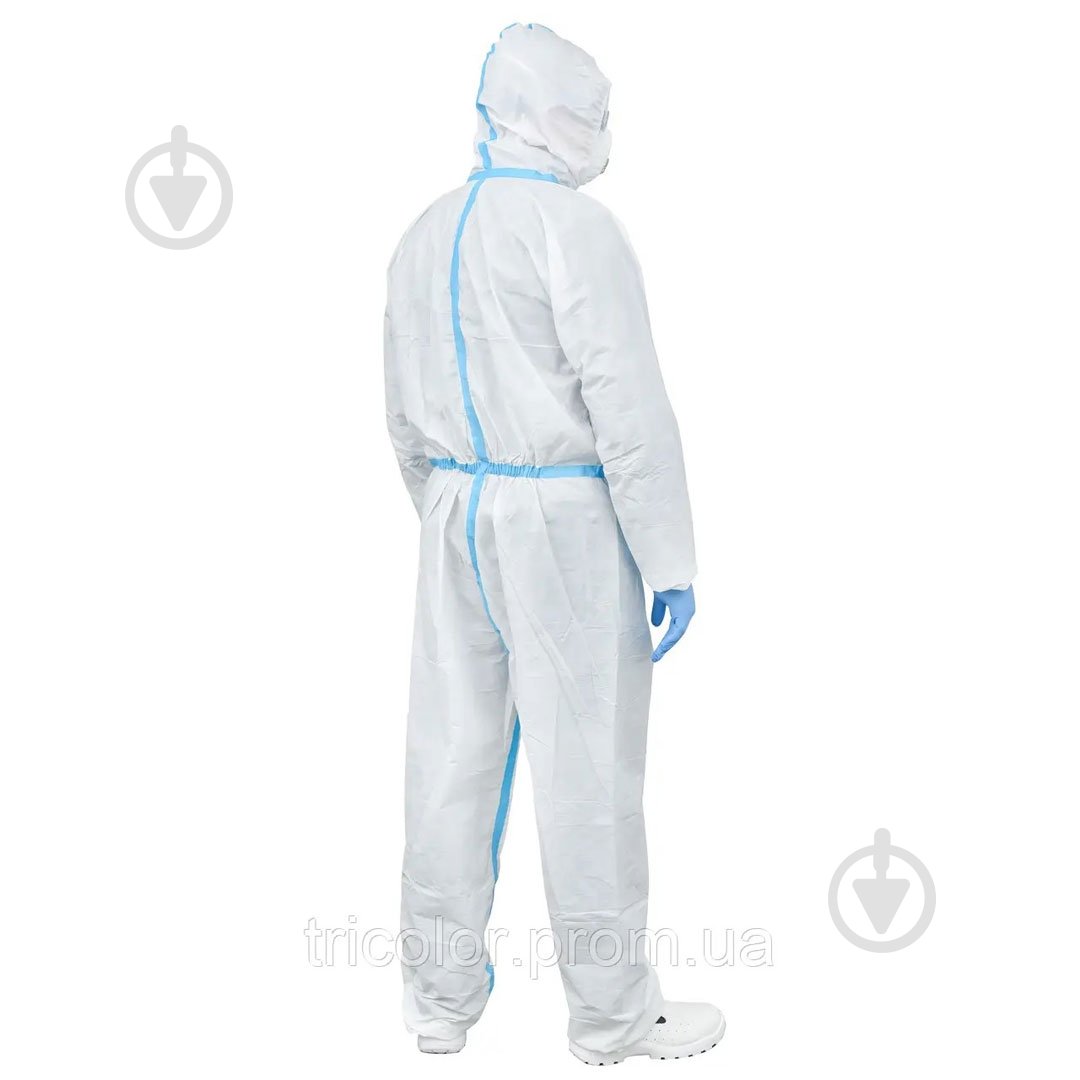 Комбинезон защитный BeSafe MASTER strong (PP+microPE) р. 3XL 5794 белый - фото 2 Комбинезон защитный BeSafe MASTER strong (PP+microPE) р. 3XL 5794 белый - фото 2