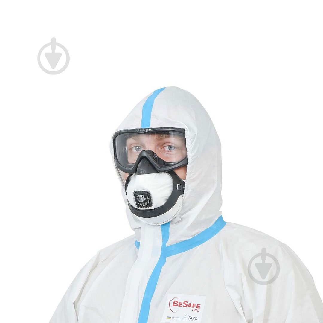 Комбинезон защитный BeSafe MASTER strong (PP+microPE) р. 4XL 5794 белый - фото 3 Комбинезон защитный BeSafe MASTER strong (PP+microPE) р. 4XL 5794 белый - фото 3