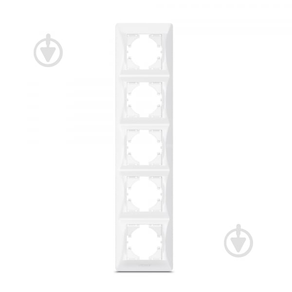 Рамка п'ятимісна Videx Binera вертикальна білий VF-BNFR5V-W - фото 1 Рамка п'ятимісна Videx Binera вертикальна білий VF-BNFR5V-W - фото 1