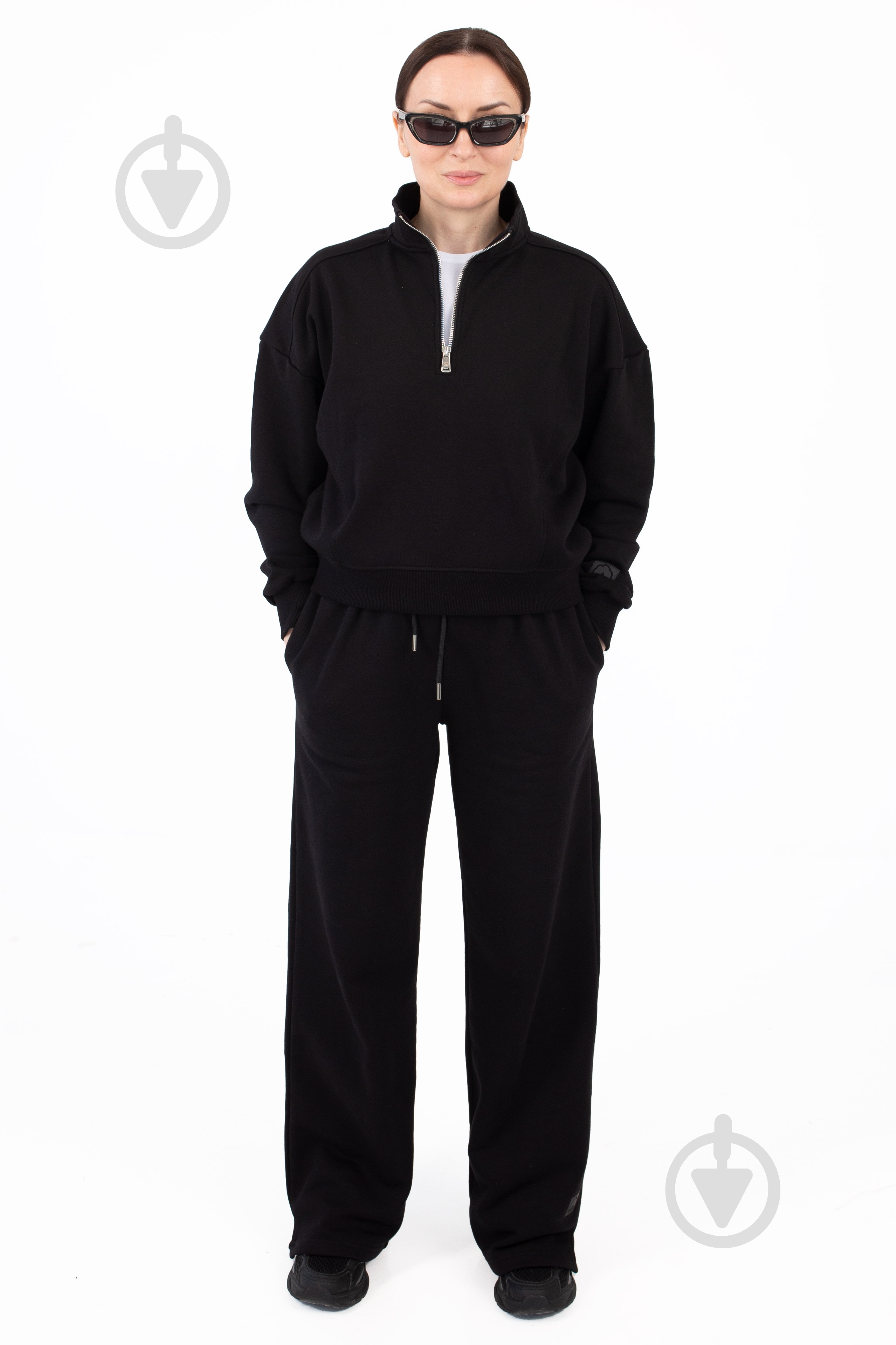 Джемпер BAVOVNA ESS HALF ZIP FT BVNW110-010 р.M черный - фото 6