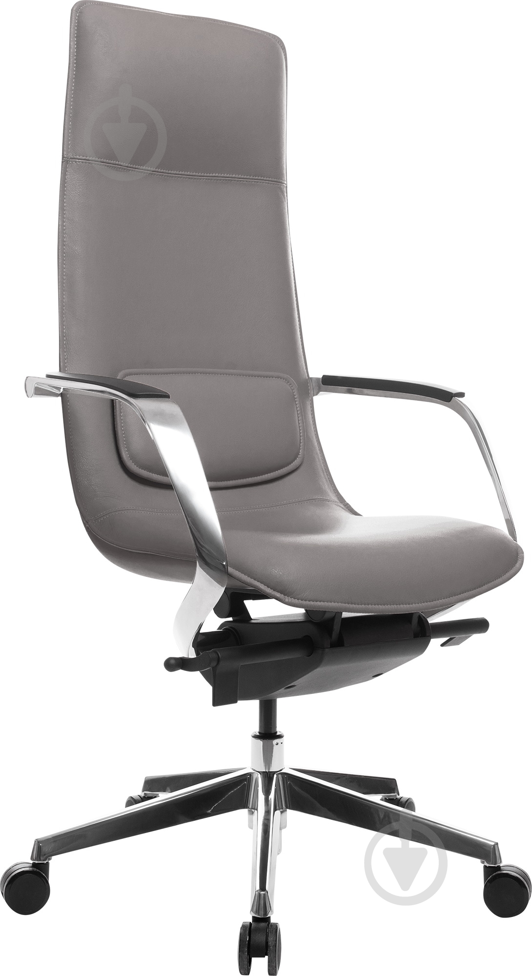 Кресло GT Racer X-003A LEATHER темно-серый - фото 1