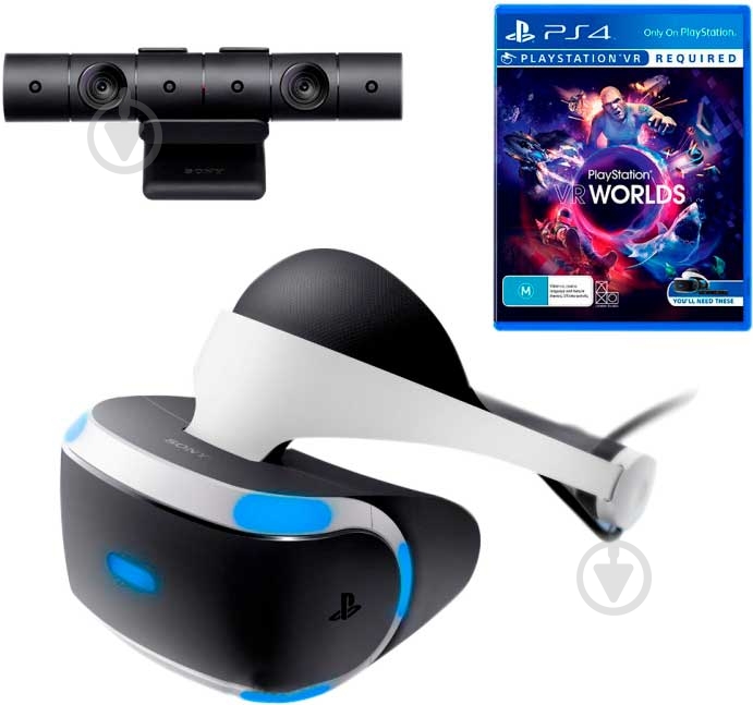 Окуляри віртуальної реальності Sony PlayStation VR Camera + VR Worlds - фото 1