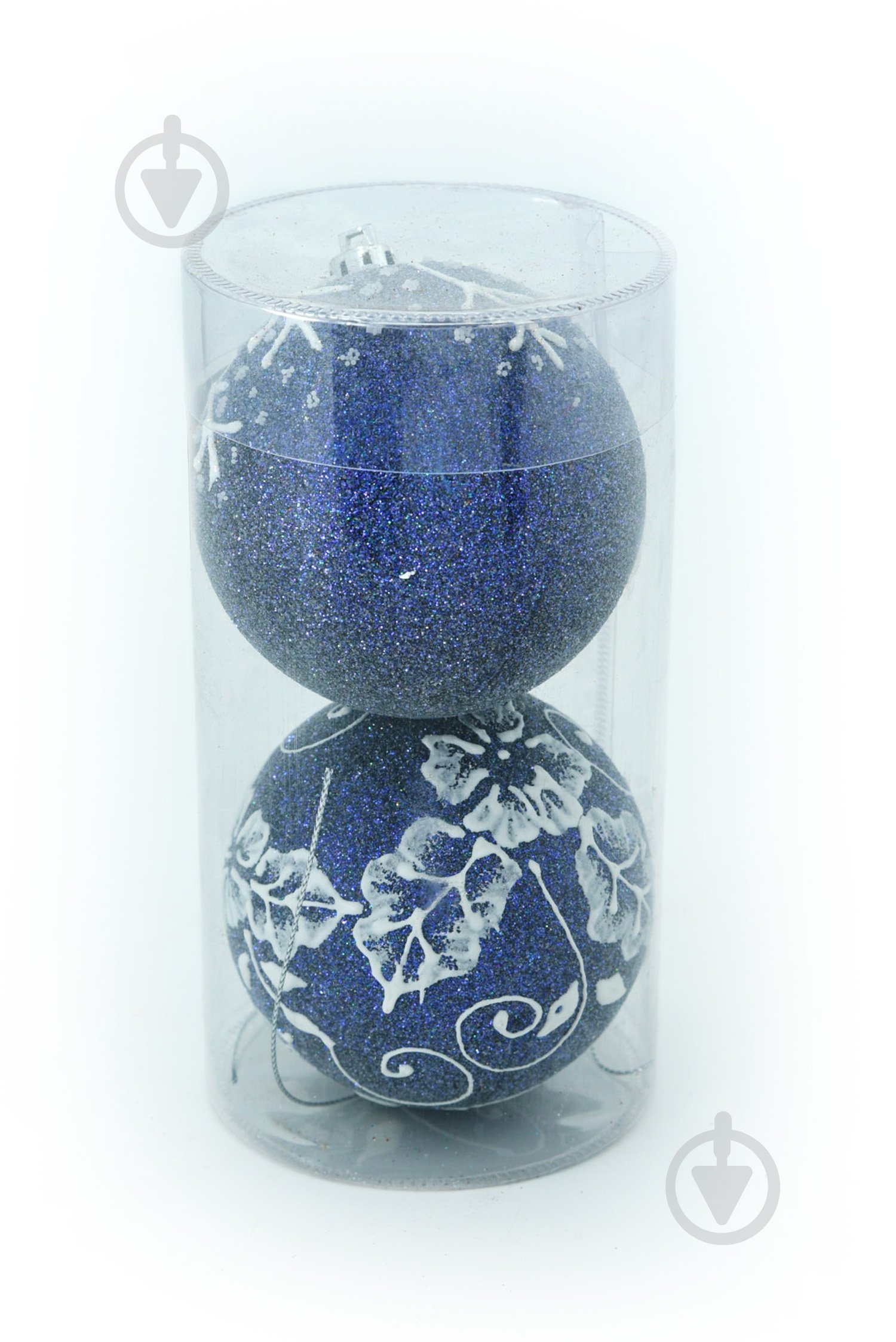 Набір ялинкових куль 4212 d65 мм 12,5 см 2 шт./уп. - фото 1