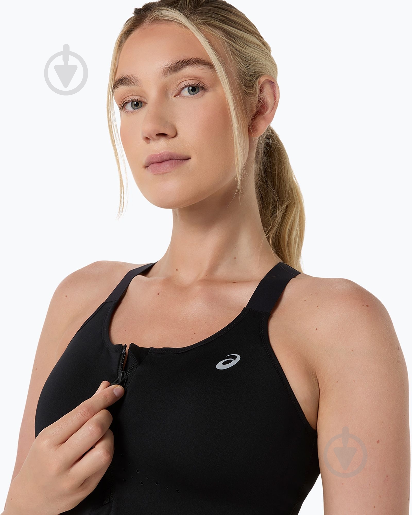 Бра Asics ROAD COMBINATION ZIP BRA 2012D369-001 р.80C чорний - фото 2