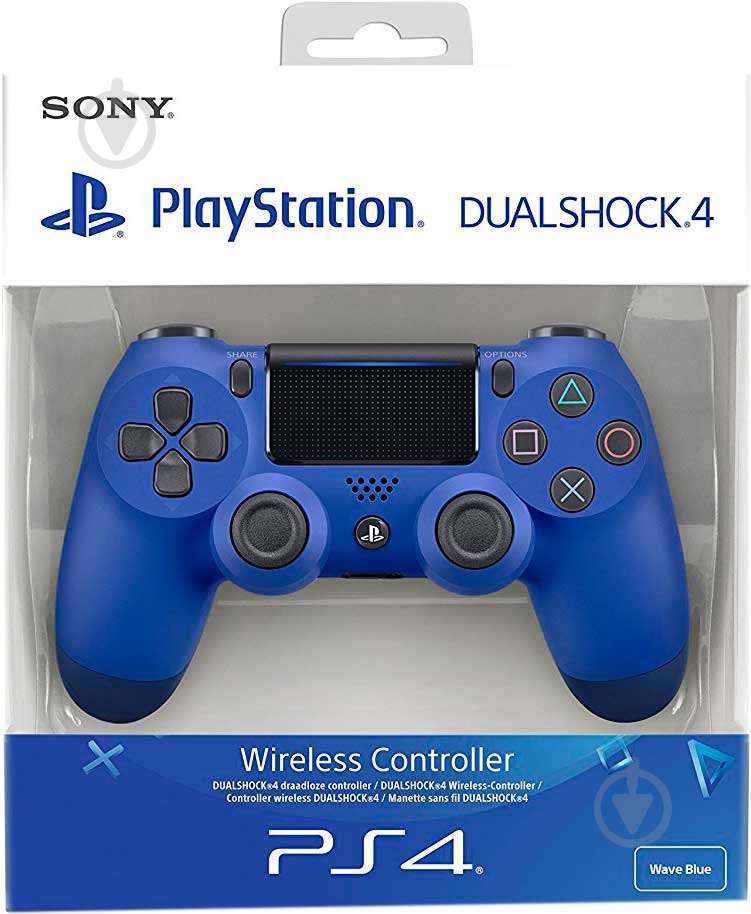 Геймпад беспроводной Sony PlayStation Dualshock v2 wave blue - фото 5