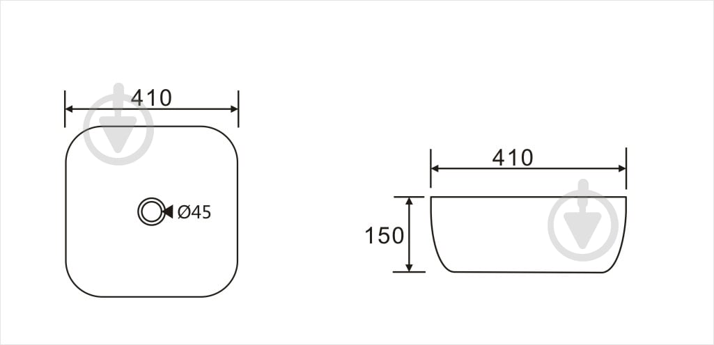 Умывальник Koller Pool ROUND RN-0410-WB - фото 4 Умывальник Koller Pool ROUND RN-0410-WB - фото 4