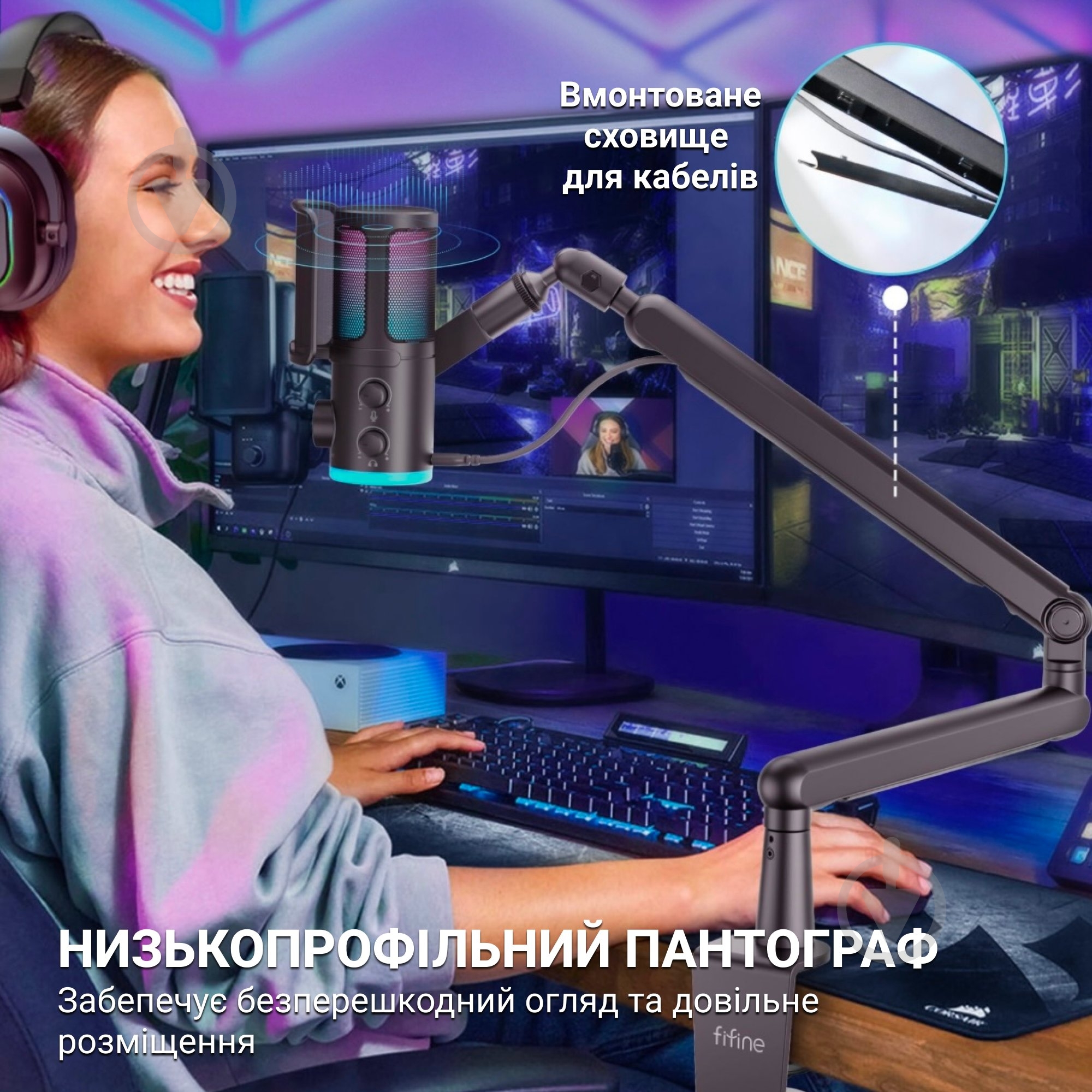 Мікрофон FIFINE USB Black (TAM6) - фото 5