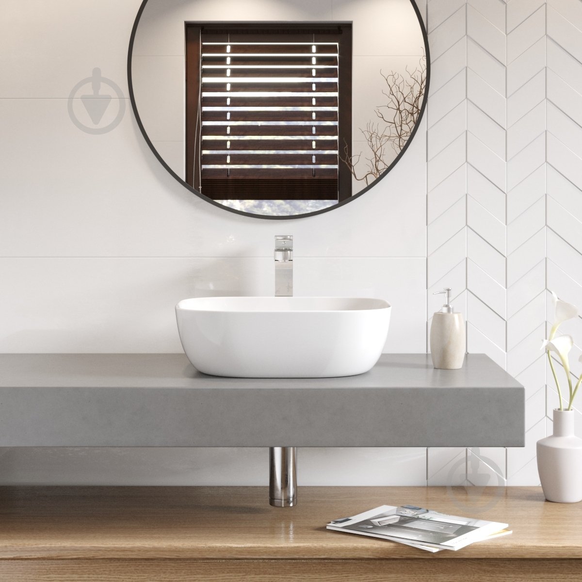 Умывальник Koller Pool ROUND RN-0485-WB - фото 3 Умывальник Koller Pool ROUND RN-0485-WB - фото 3