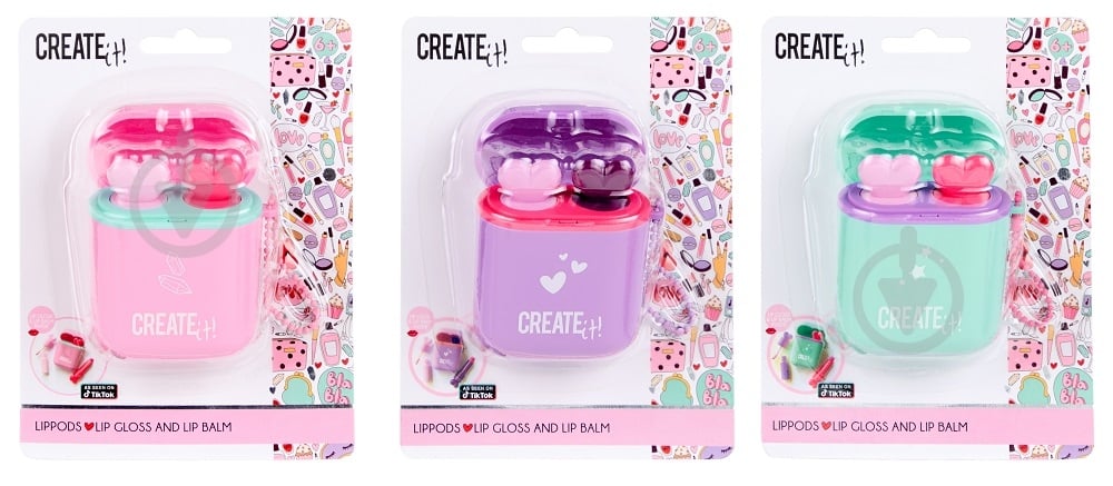 Набор детской декоративной косметики CREATE IT! LIPPODS: блеск и помада для губ в ассортименте,84578 - фото 1 Набор детской декоративной косметики CREATE IT! LIPPODS: блеск и помада для губ в ассортименте,84578 - фото 1
