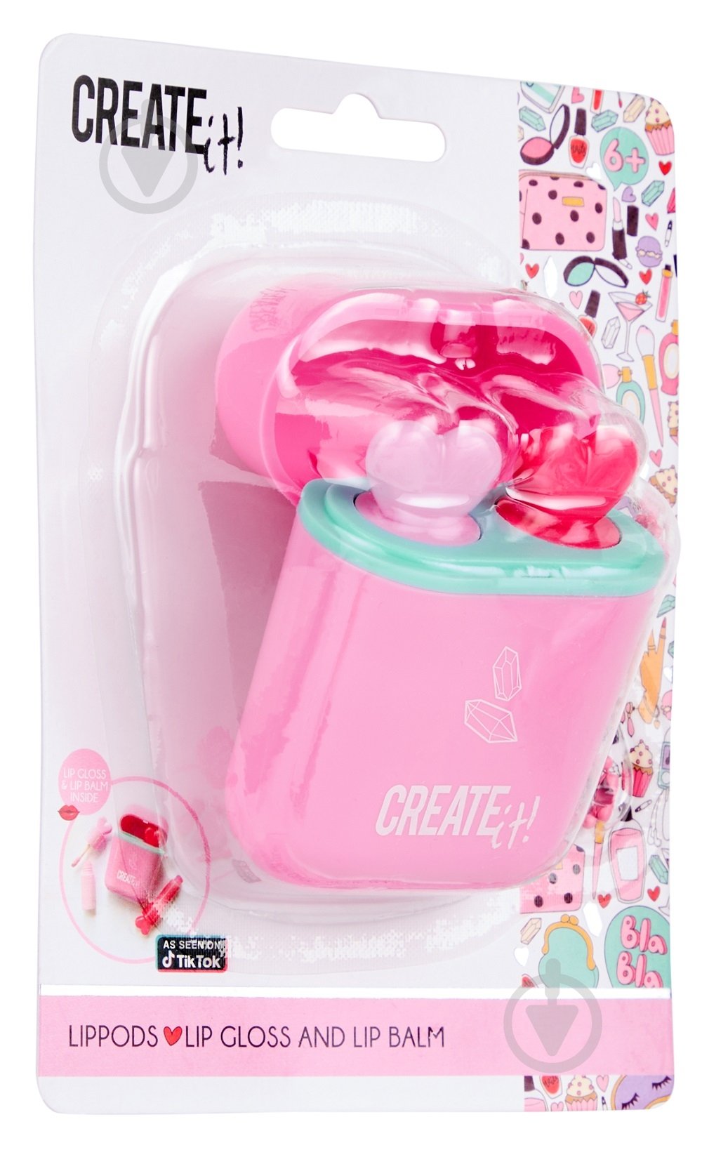 Набор детской декоративной косметики CREATE IT! LIPPODS: блеск и помада для губ в ассортименте,84578 - фото 2 Набор детской декоративной косметики CREATE IT! LIPPODS: блеск и помада для губ в ассортименте,84578 - фото 2