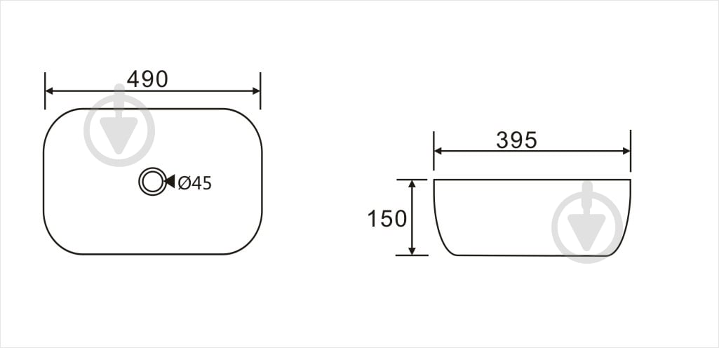 Умывальник Koller Pool ROUND RN-0490-WB - фото 4 Умывальник Koller Pool ROUND RN-0490-WB - фото 4