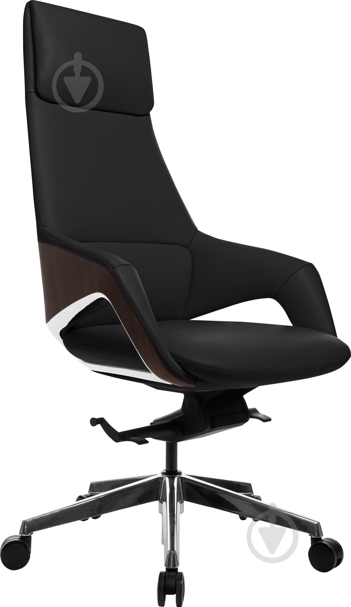 Кресло GT Racer X-005A LEATHER черный - фото 1 Кресло GT Racer X-005A LEATHER черный - фото 1