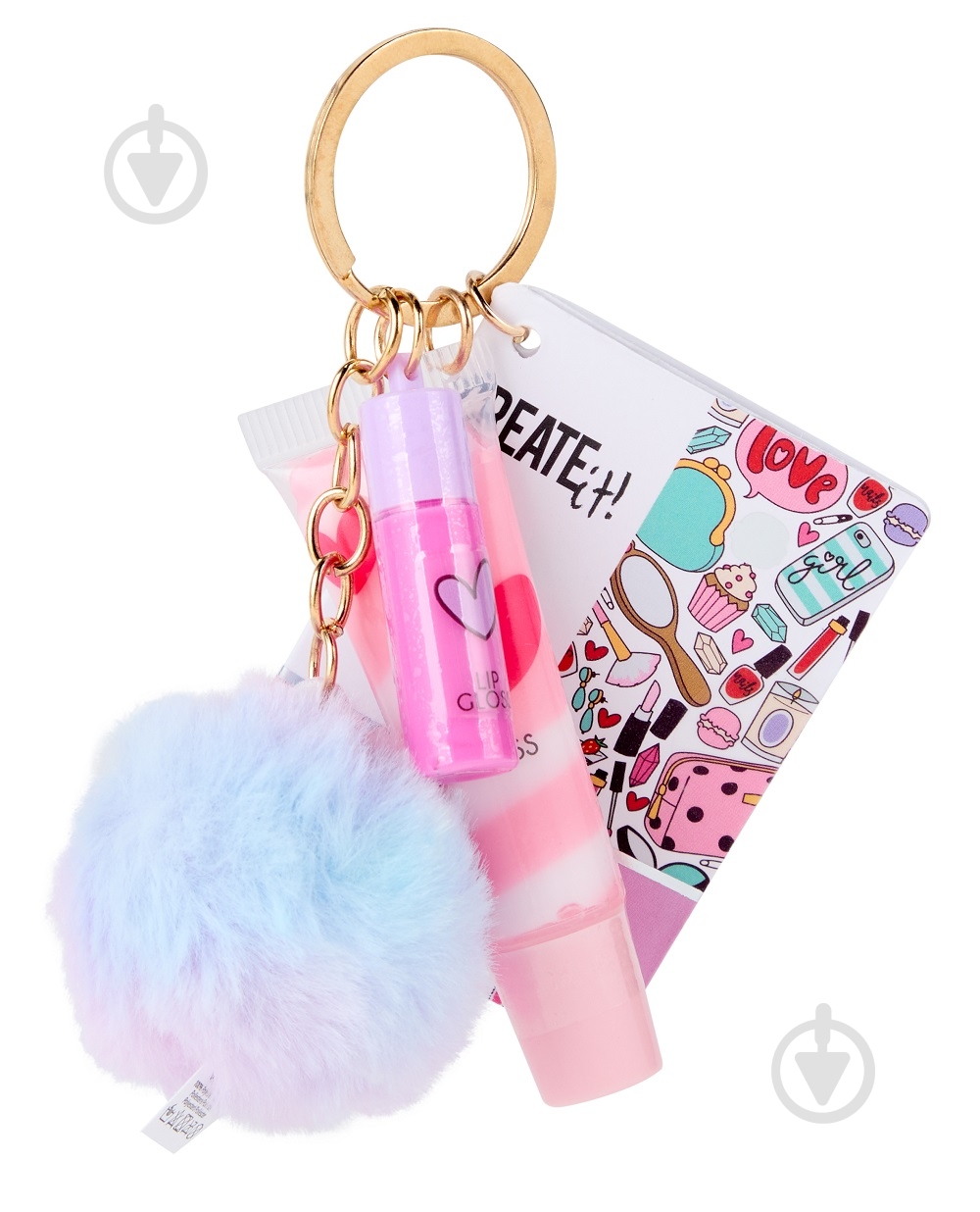 Набор блесков для губ CREATE IT! на брелке с помпоном - 2 шт. ,84582 - фото 1 Набор блесков для губ CREATE IT! на брелке с помпоном - 2 шт. ,84582 - фото 1