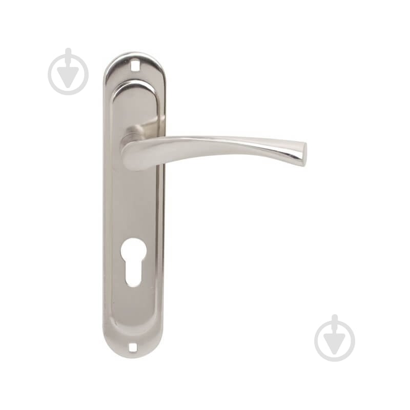 Ручка на планці Bruno bravo циліндровий 70 мм матовий нікель - фото 1 Ручка на планці Bruno bravo циліндровий 70 мм матовий нікель - фото 1