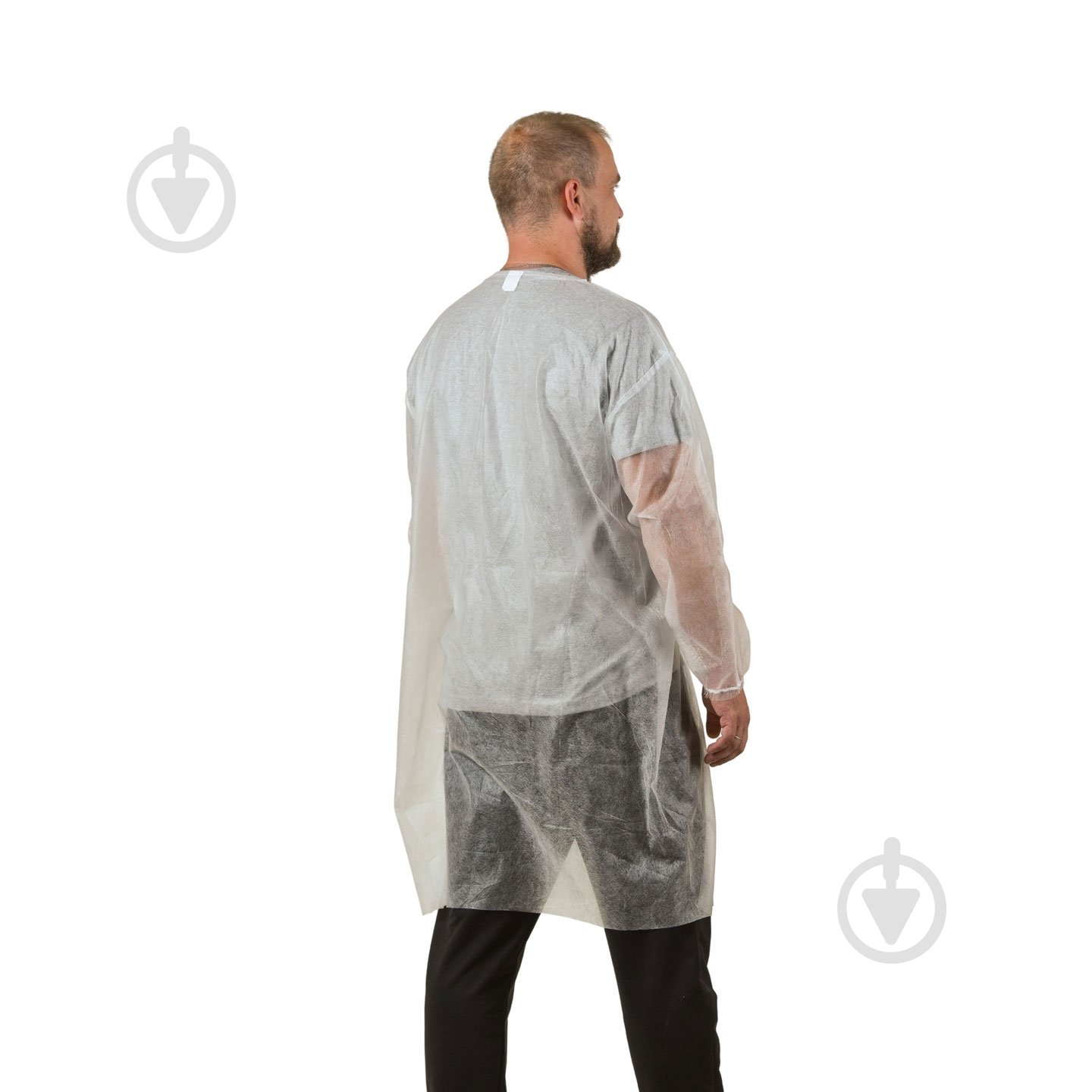 Халат полипропиленовый BeSafe на молнии, 30, 20 р. 3XL рост 3-4 14788 белый - фото 2