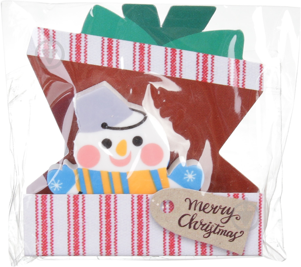 Ластик для карандашей Снеговик - фото 2 Ластик для карандашей Снеговик - фото 2